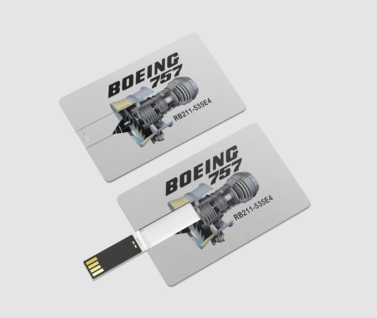 Boeing 757 & Rolls Royce Engine (RB211) Designed USB Cards