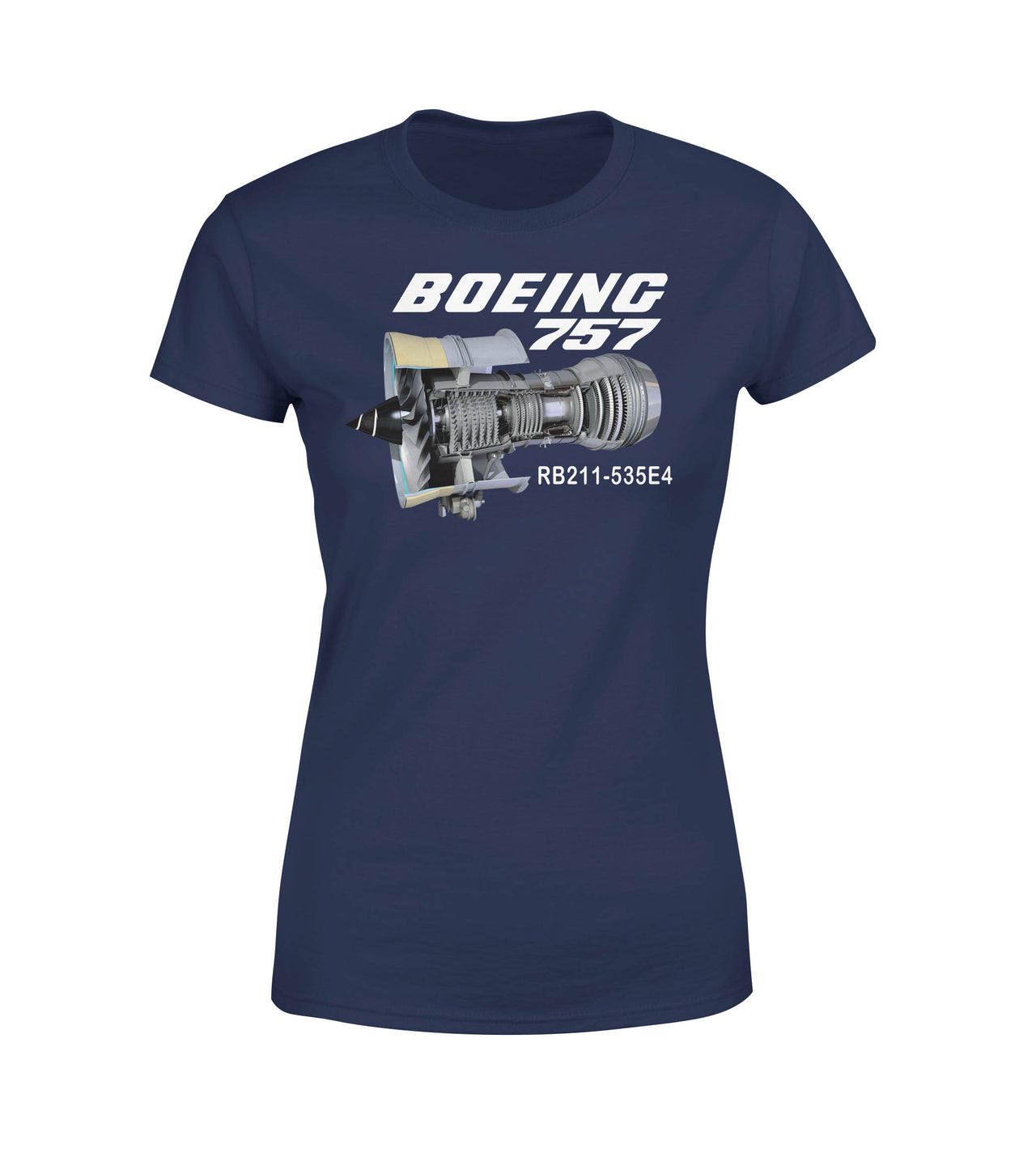 Boeing 757 & Rolls Royce Engine (RB211) Designed Women T-Shirts