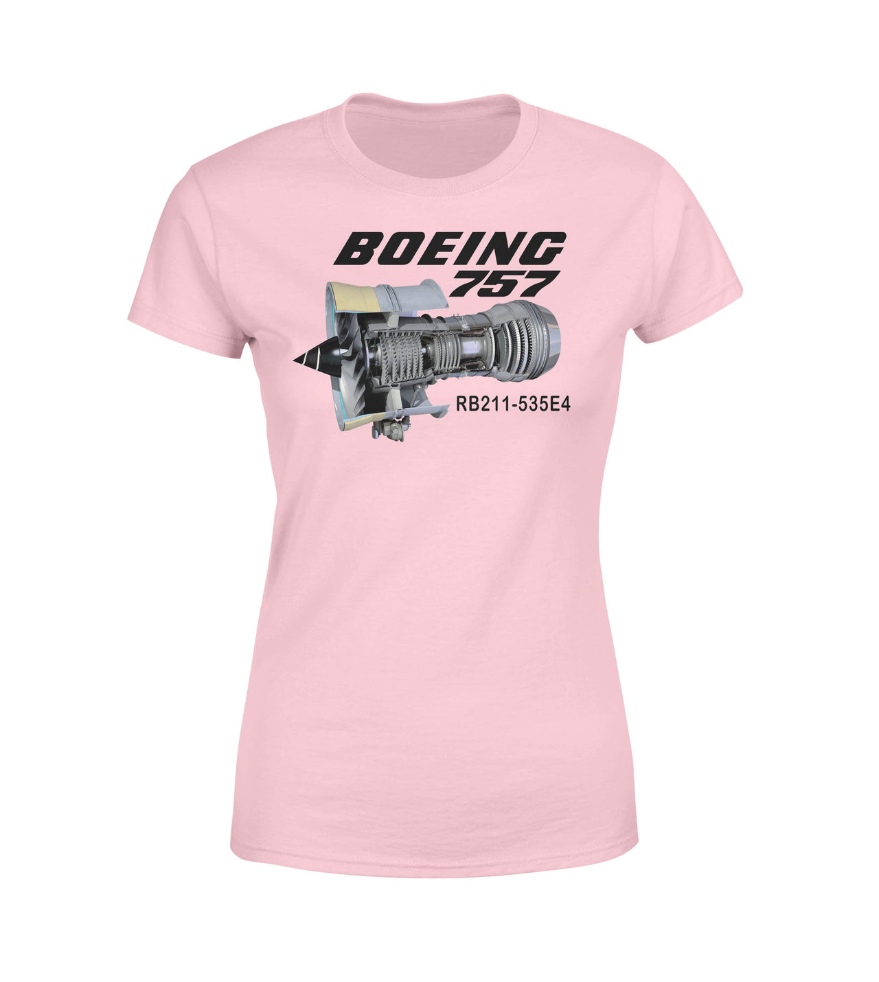 Boeing 757 & Rolls Royce Engine (RB211) Designed Women T-Shirts