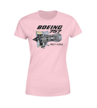 Thumbnail for Boeing 757 & Rolls Royce Engine (RB211) Designed Women T-Shirts
