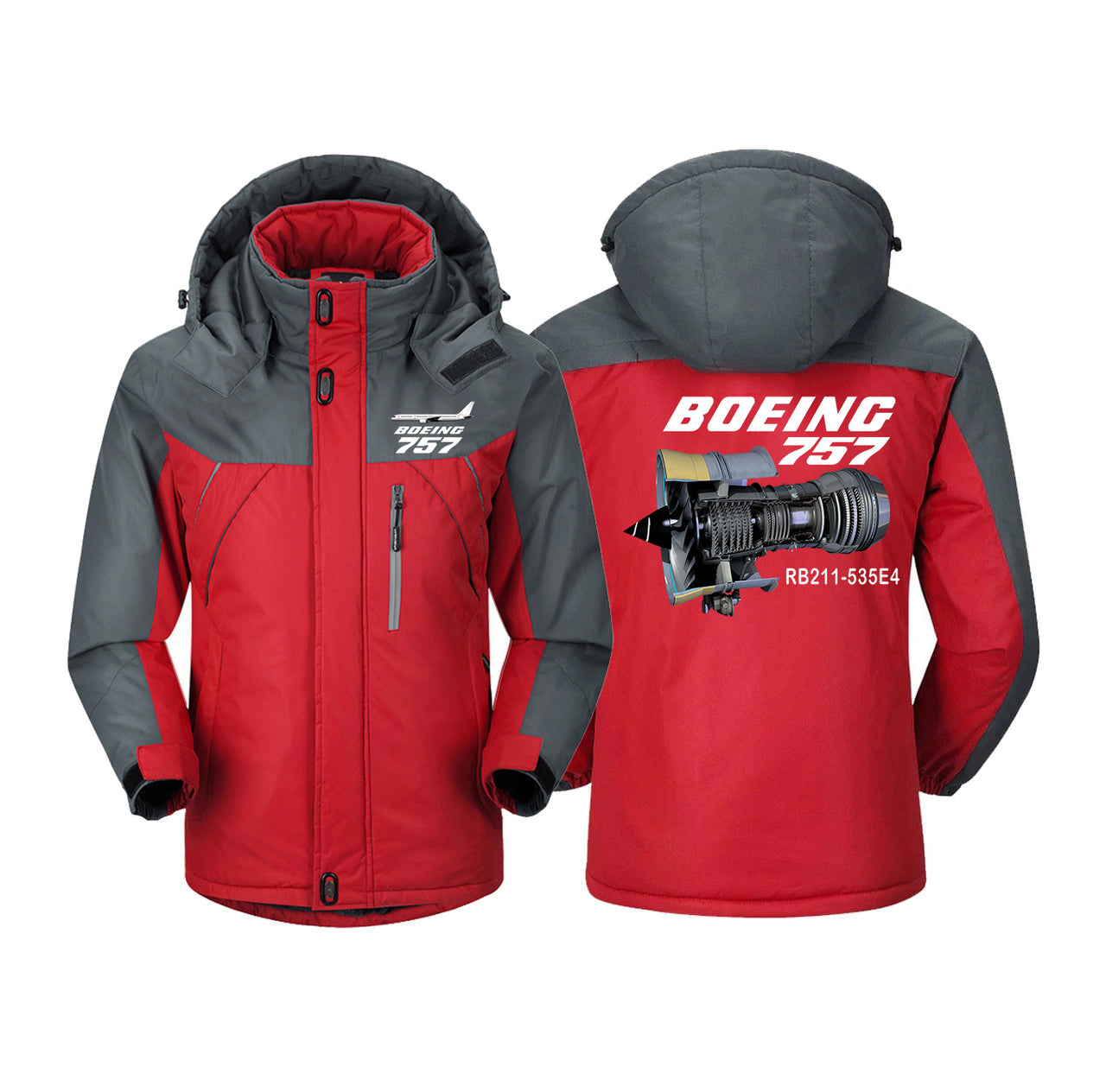 Boeing 757 & Rolls Royce Engine (RB211) Designed Thick Winter Jackets