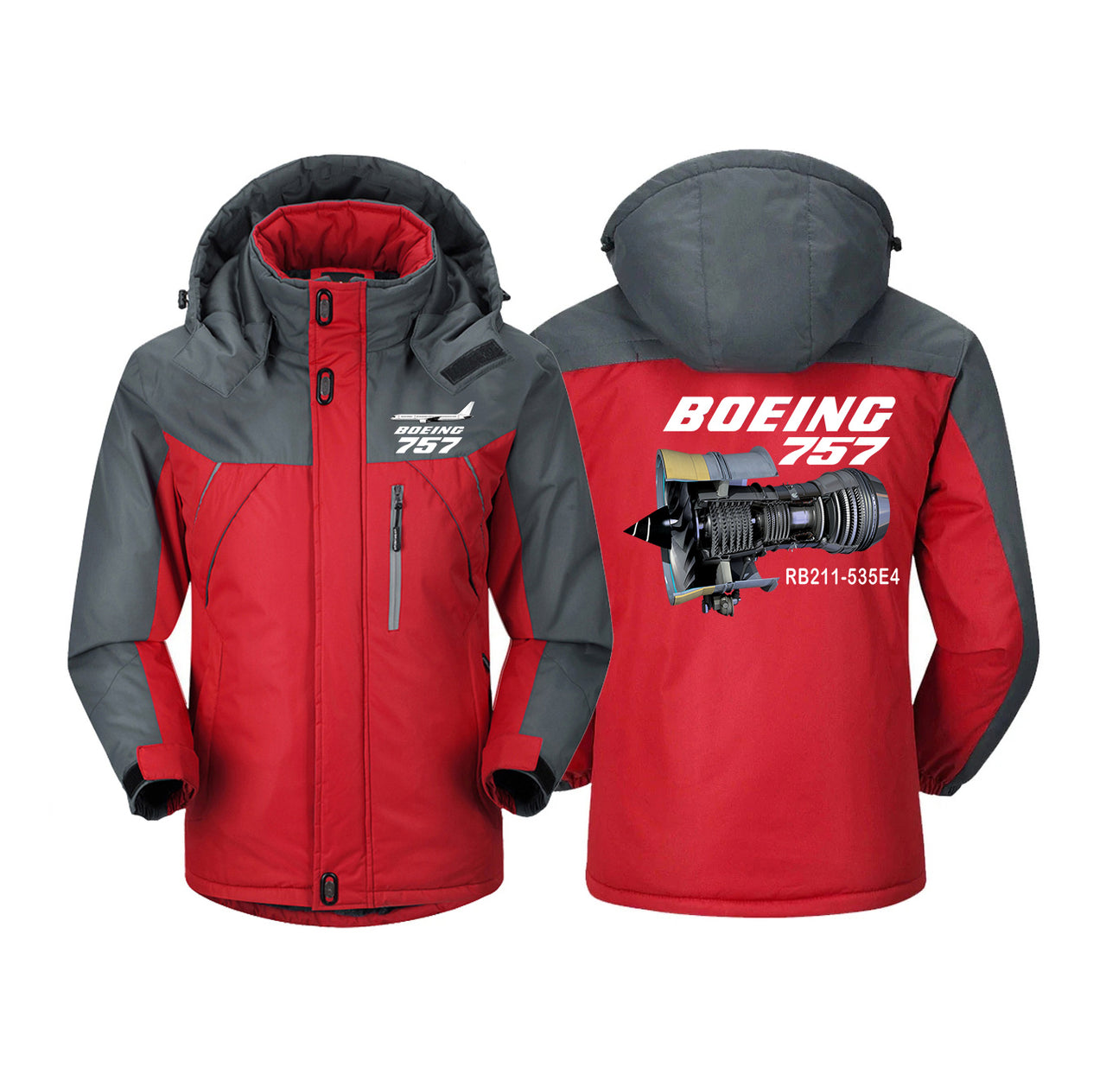 Boeing 757 & Rolls Royce Engine (RB211) Designed Thick Winter Jackets