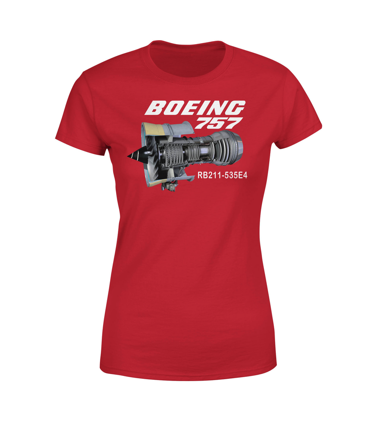 Boeing 757 & Rolls Royce Engine (RB211) Designed Women T-Shirts