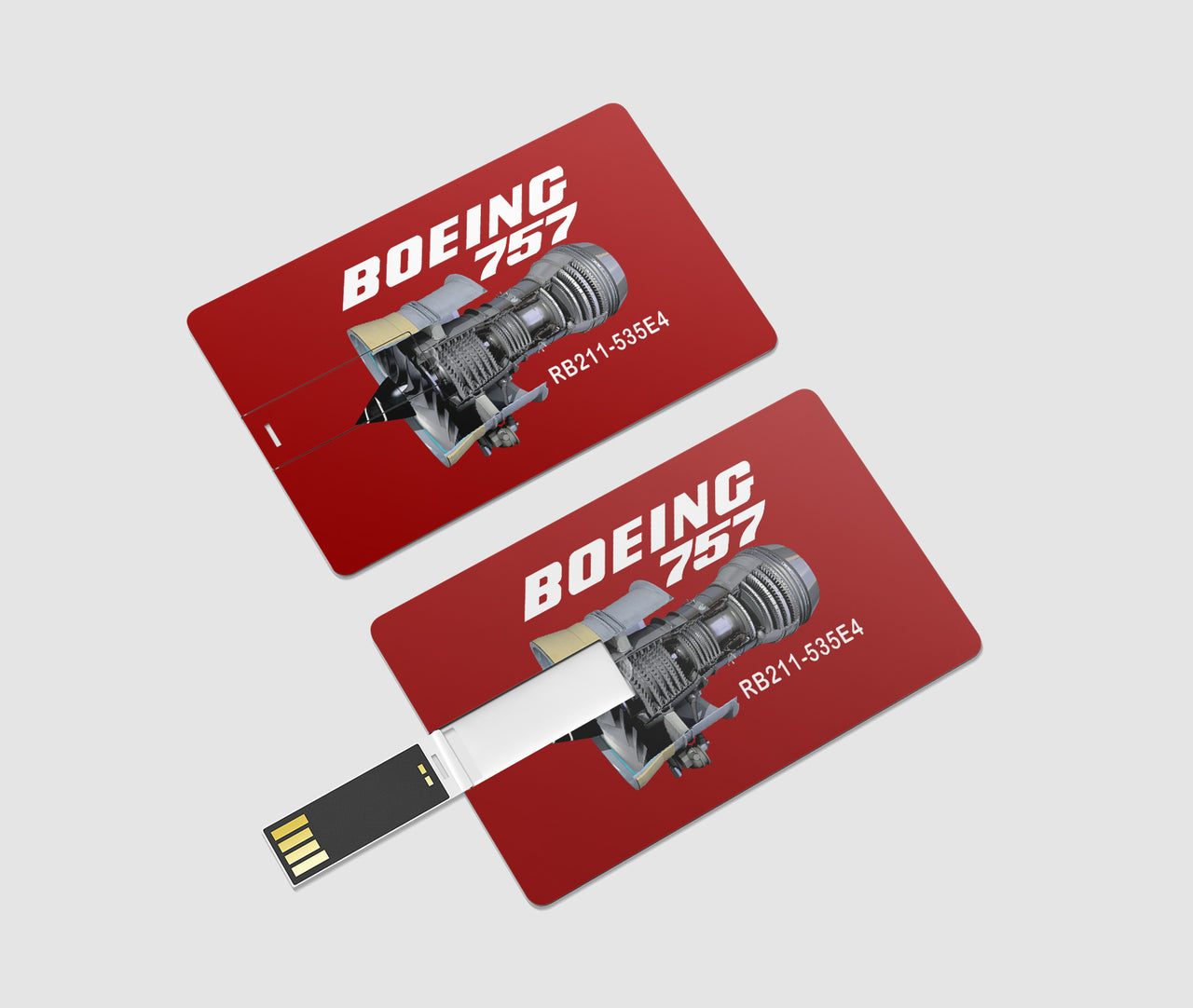 Boeing 757 & Rolls Royce Engine (RB211) Designed USB Cards
