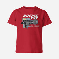 Thumbnail for Boeing 757 & Rolls Royce Engine (RB211) Engine Designed Children T-Shirts