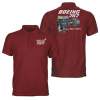 Thumbnail for Boeing 757 & Rolls Royce Engine (RB211) Designed Double Side Polo T-Shirts