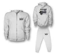 Thumbnail for Boeing 757 & Rolls Royce Engine (RB211) Designed Zipped Hoodies & Sweatpants Set