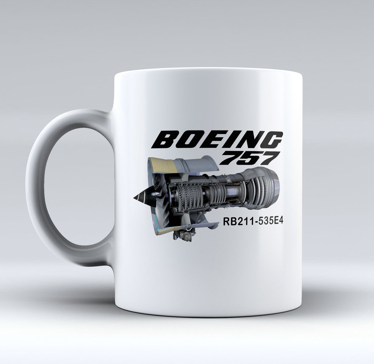 Boeing 757 & Rolls Royce Engine (RB211) Designed Mugs