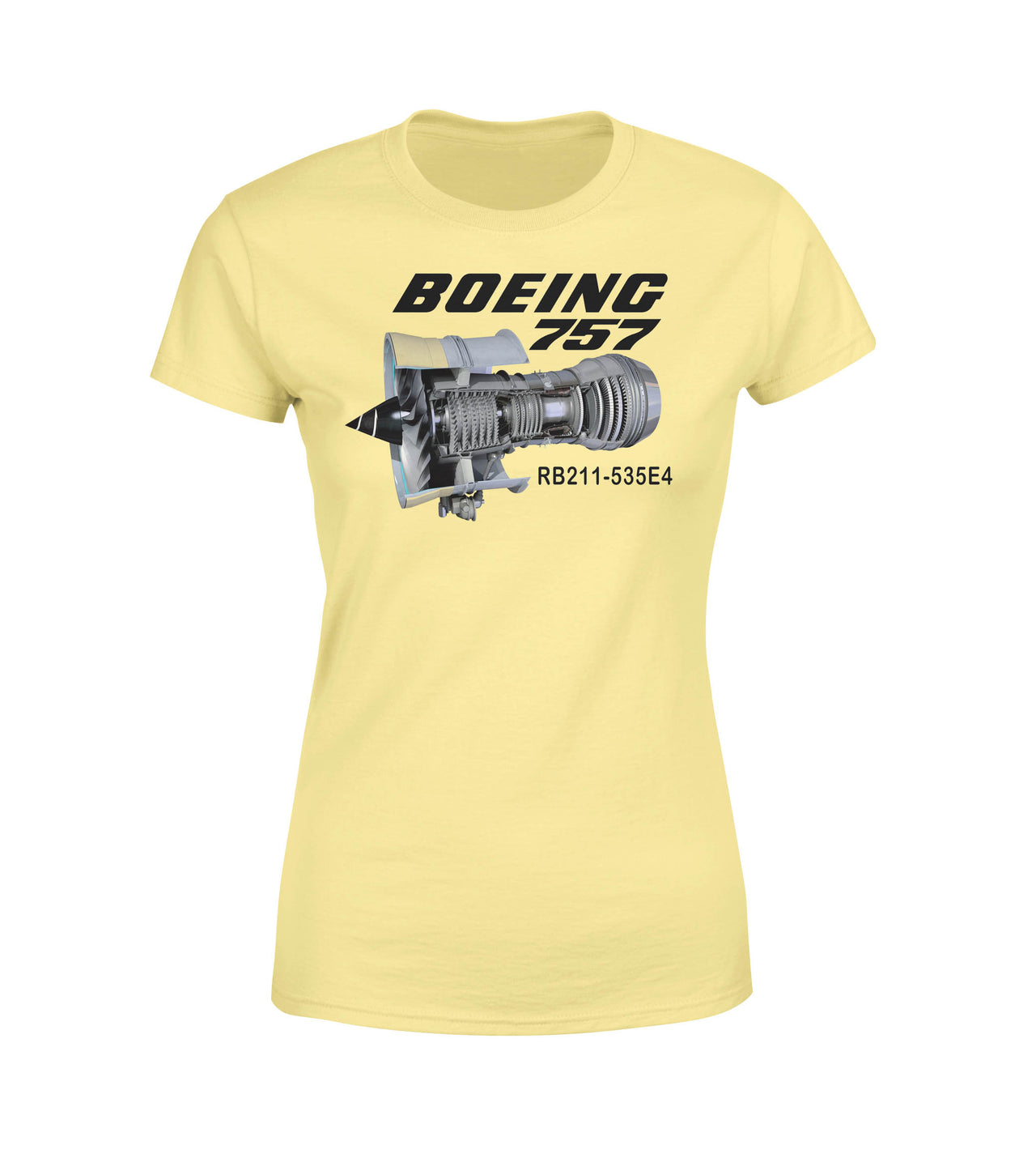 Boeing 757 & Rolls Royce Engine (RB211) Designed Women T-Shirts