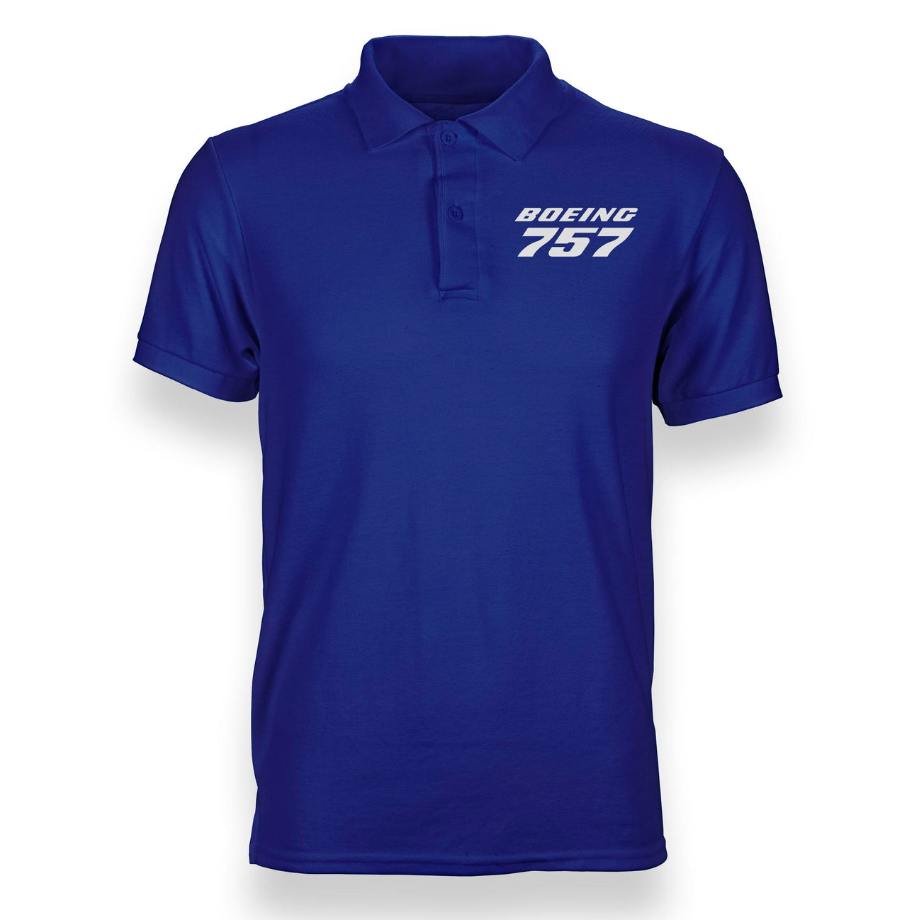 Boeing 757 & Text Designed Polo T-Shirts