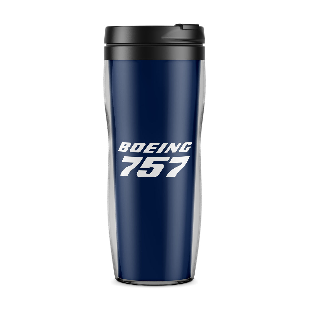 Boeing 757 & Text Designed Travel Mugs