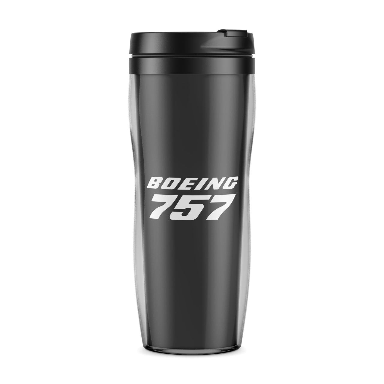 Boeing 757 & Text Designed Travel Mugs