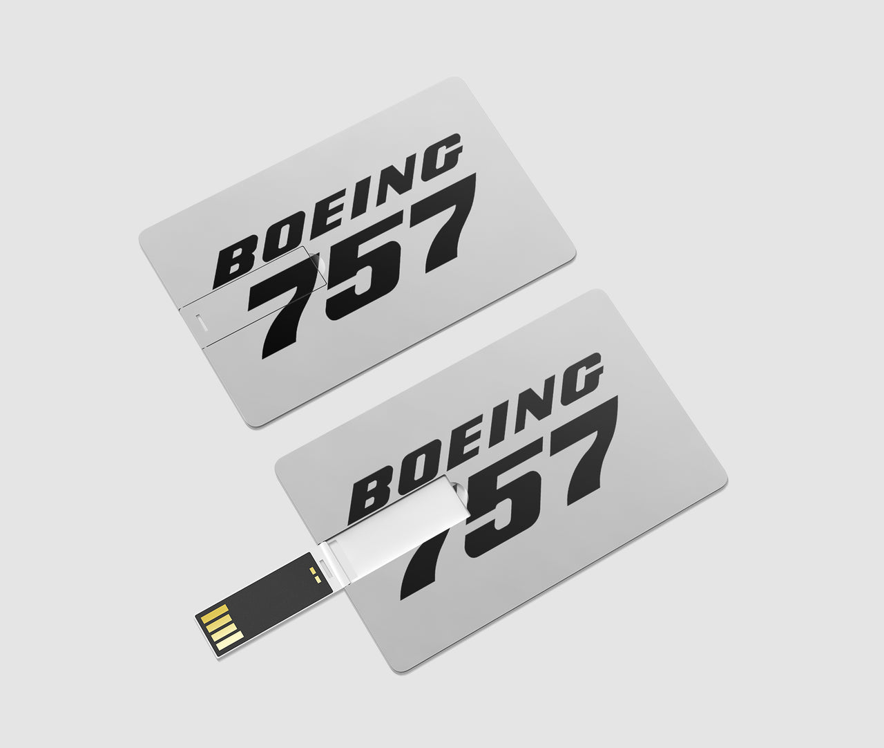 Boeing 757 & Text Designed USB Cards