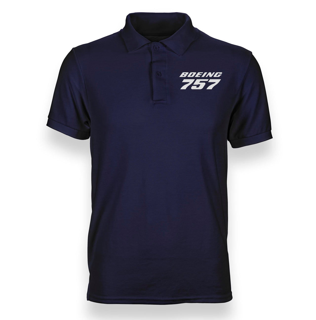 Boeing 757 & Text Designed Polo T-Shirts