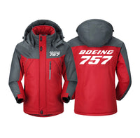 Thumbnail for Boeing 757 & Text Designed Thick Winter Jackets