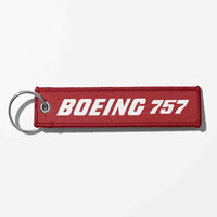 Thumbnail for Boeing 757 & Text Designed Key Chains