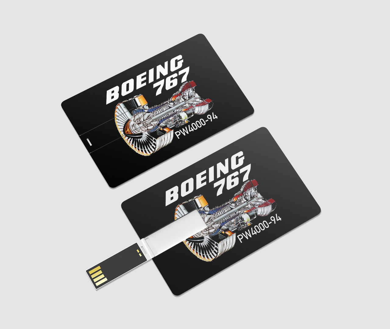 Boeing 767 Engine (PW4000-94) Designed USB Cards