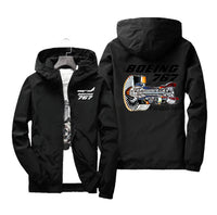 Thumbnail for Boeing 767 Engine (PW4000-94) Designed Windbreaker Jackets