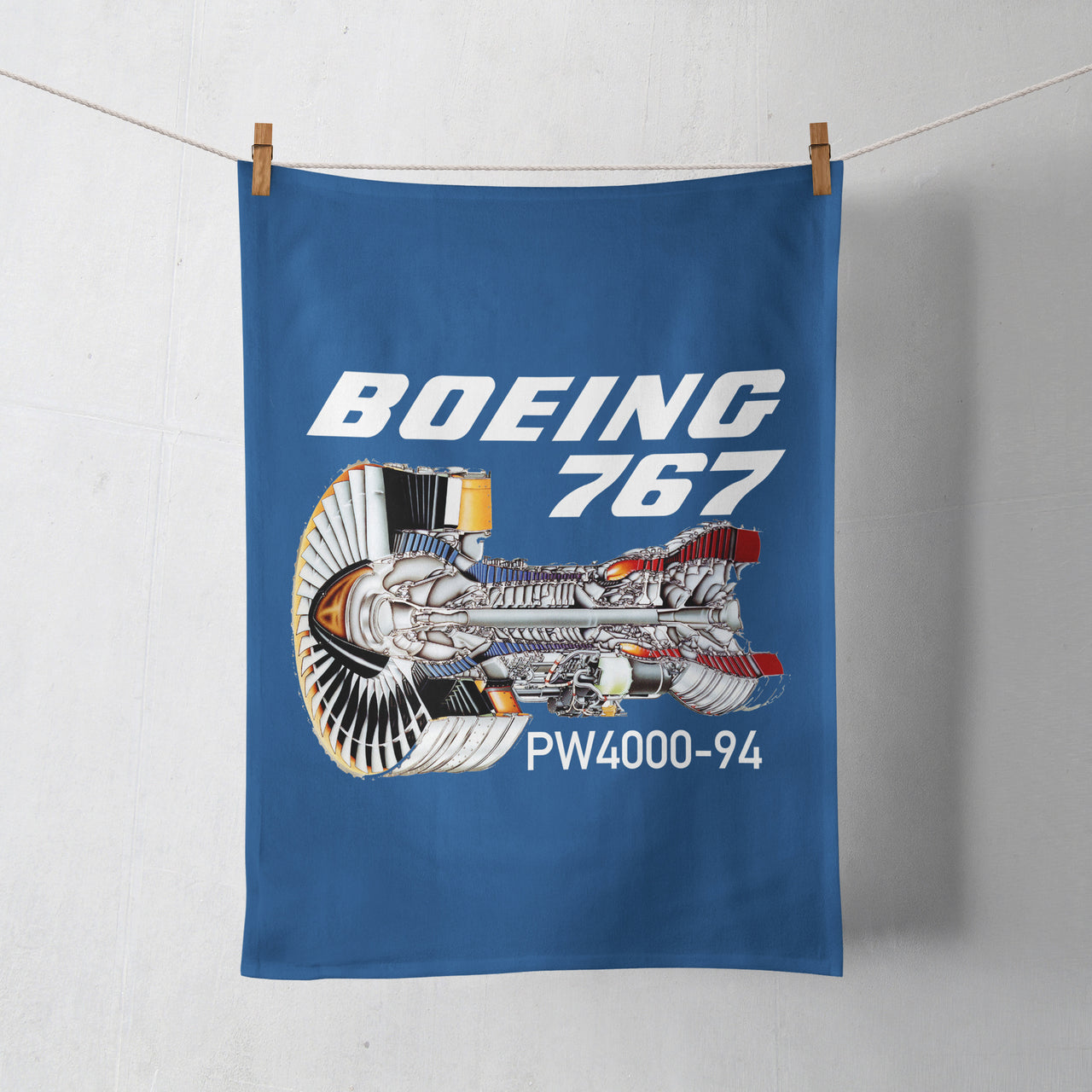 Boeing 767 Engine (PW4000-94) Designed Towels