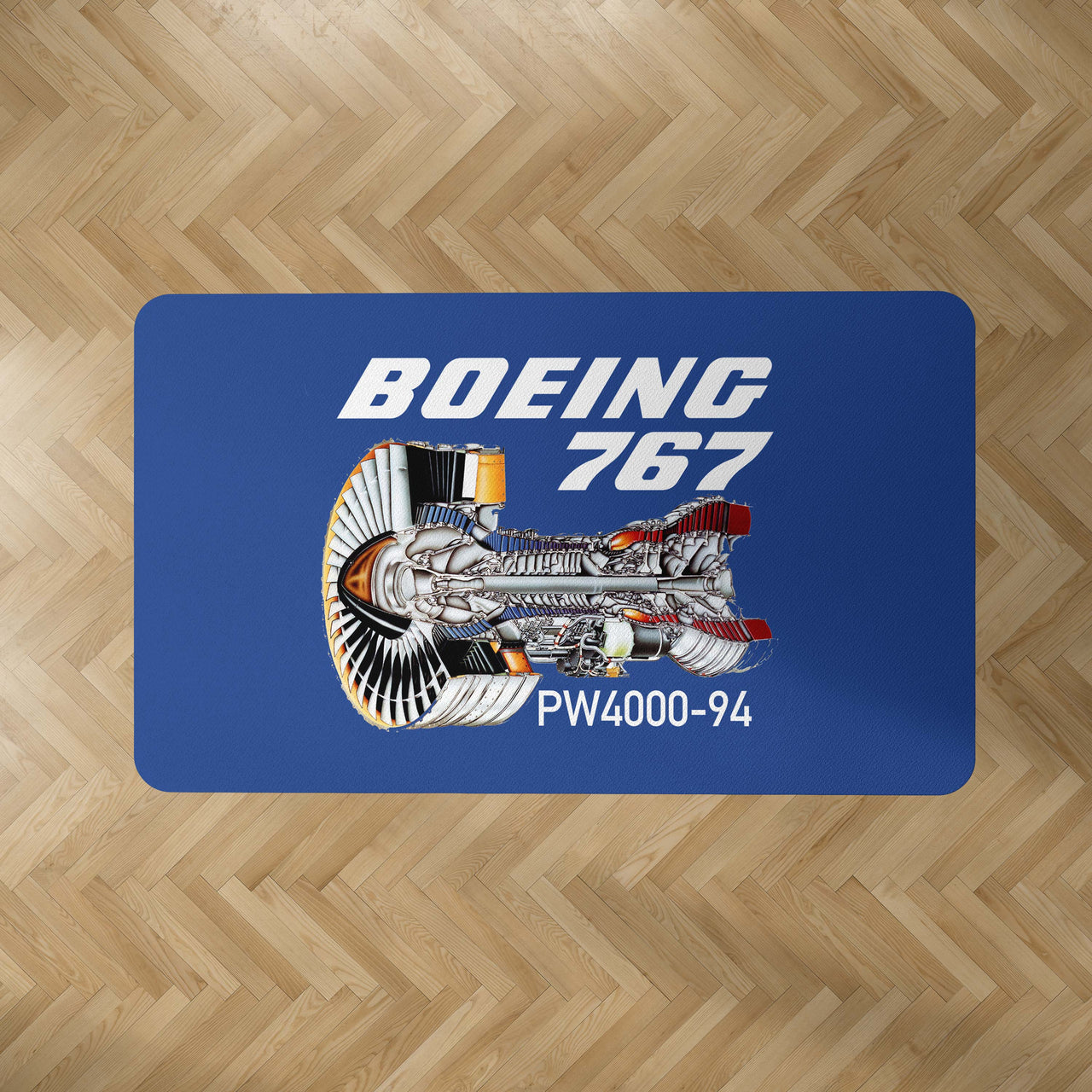 Boeing 767 Engine (PW4000-94) Designed Carpet & Floor Mats