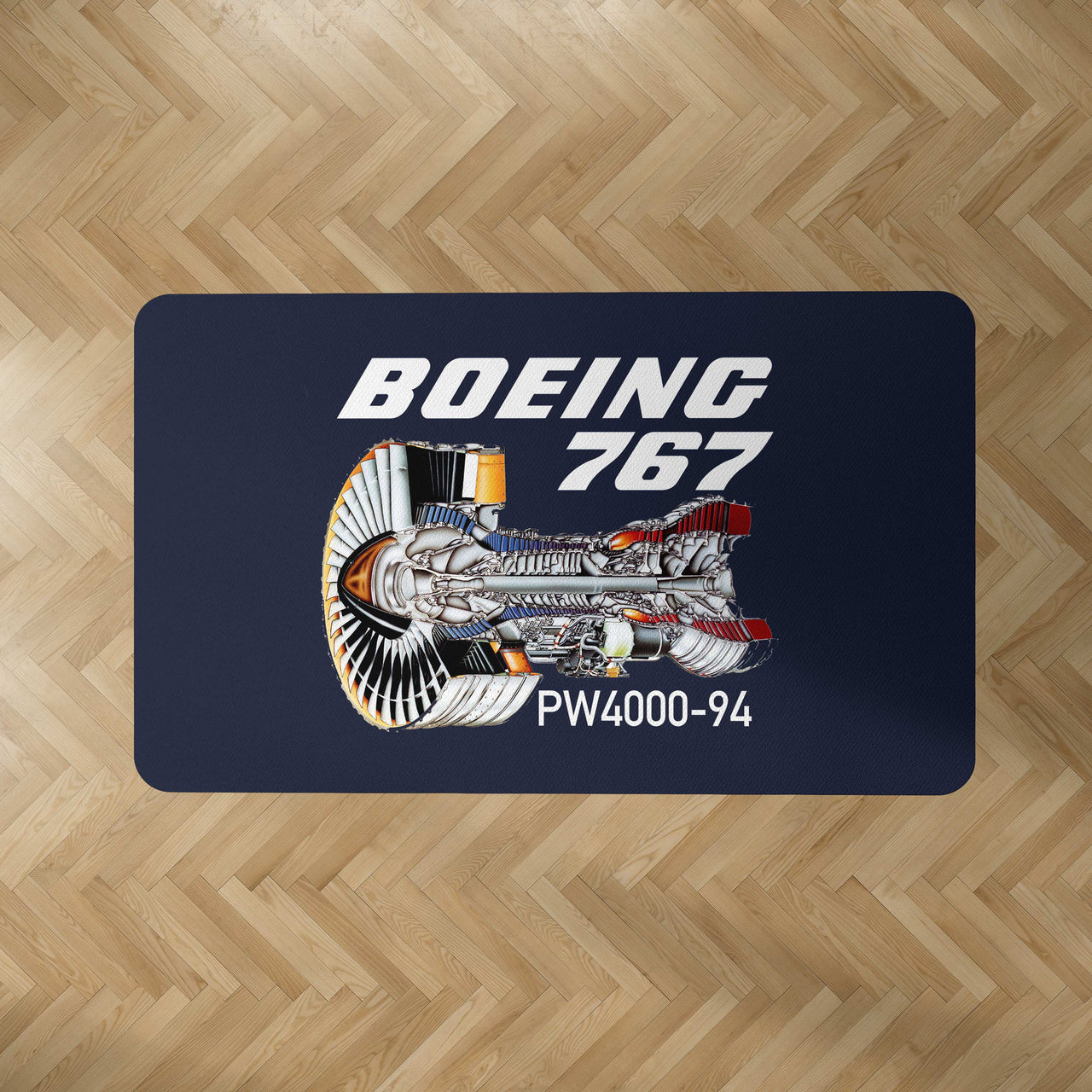 Boeing 767 Engine (PW4000-94) Designed Carpet & Floor Mats