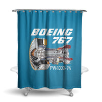 Thumbnail for Boeing 767 Engine (PW4000-94) Designed Shower Curtains