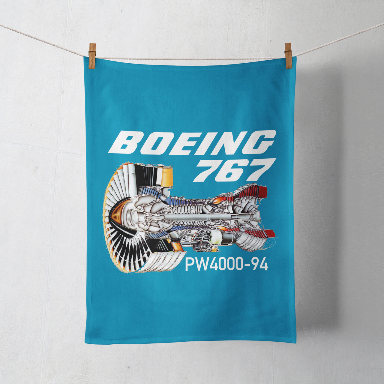 Boeing 767 Engine (PW4000-94) Designed Towels