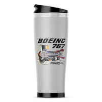 Thumbnail for Boeing 767 Engine (PW4000-94) Designed Stainless Steel Travel Mugs