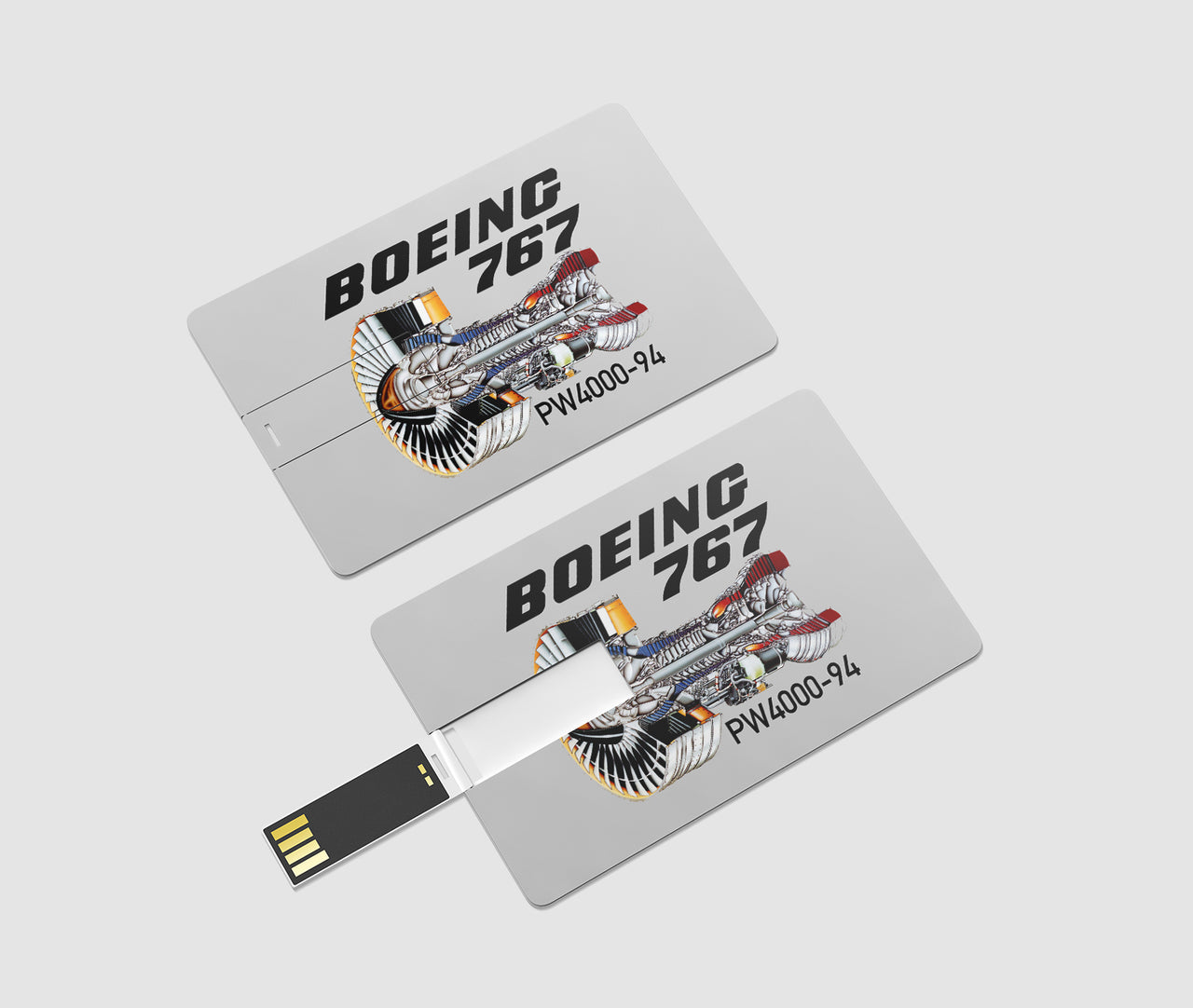 Boeing 767 Engine (PW4000-94) Designed USB Cards