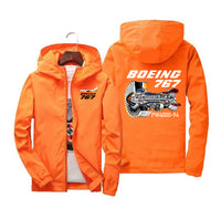 Thumbnail for Boeing 767 Engine (PW4000-94) Designed Windbreaker Jackets