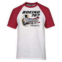 Thumbnail for Boeing 767 Engine (PW4000-94) Designed Raglan T-Shirts