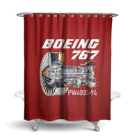 Thumbnail for Boeing 767 Engine (PW4000-94) Designed Shower Curtains