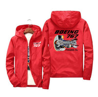 Thumbnail for Boeing 767 Engine (PW4000-94) Designed Windbreaker Jackets