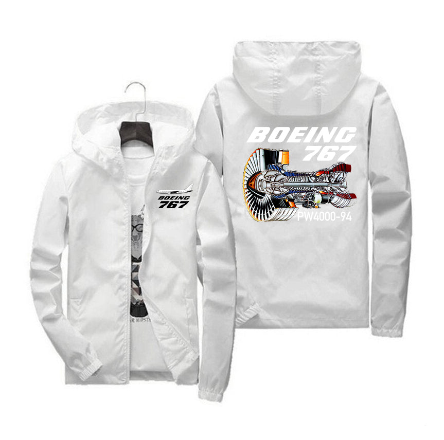 Boeing 767 Engine (PW4000-94) Designed Windbreaker Jackets
