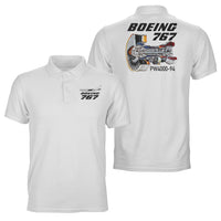 Thumbnail for Boeing 767 Engine (PW4000-94) Designed Double Side Polo T-Shirts