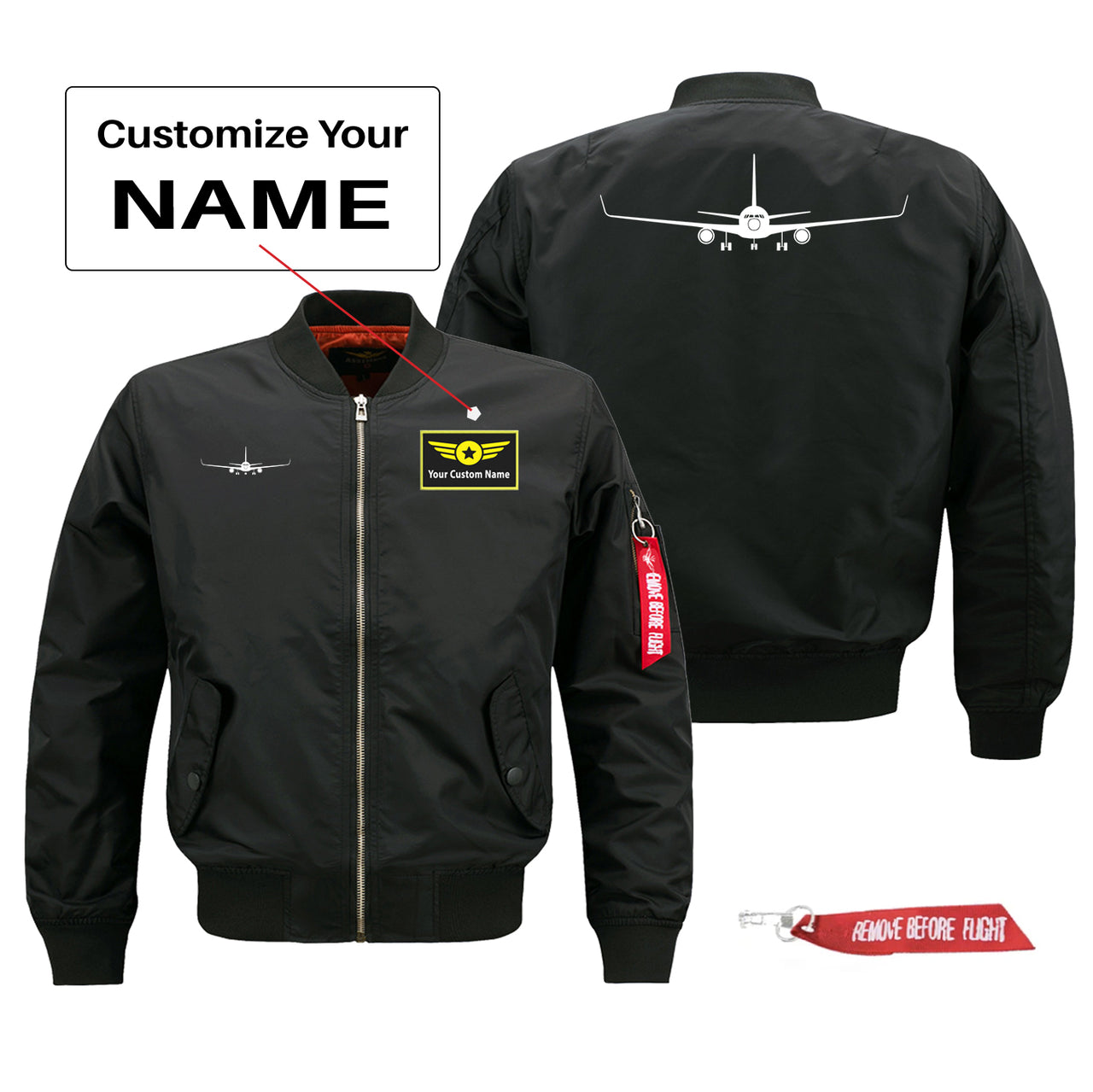 Boeing 767 Silhouette Designed Pilot Jackets (Customizable)