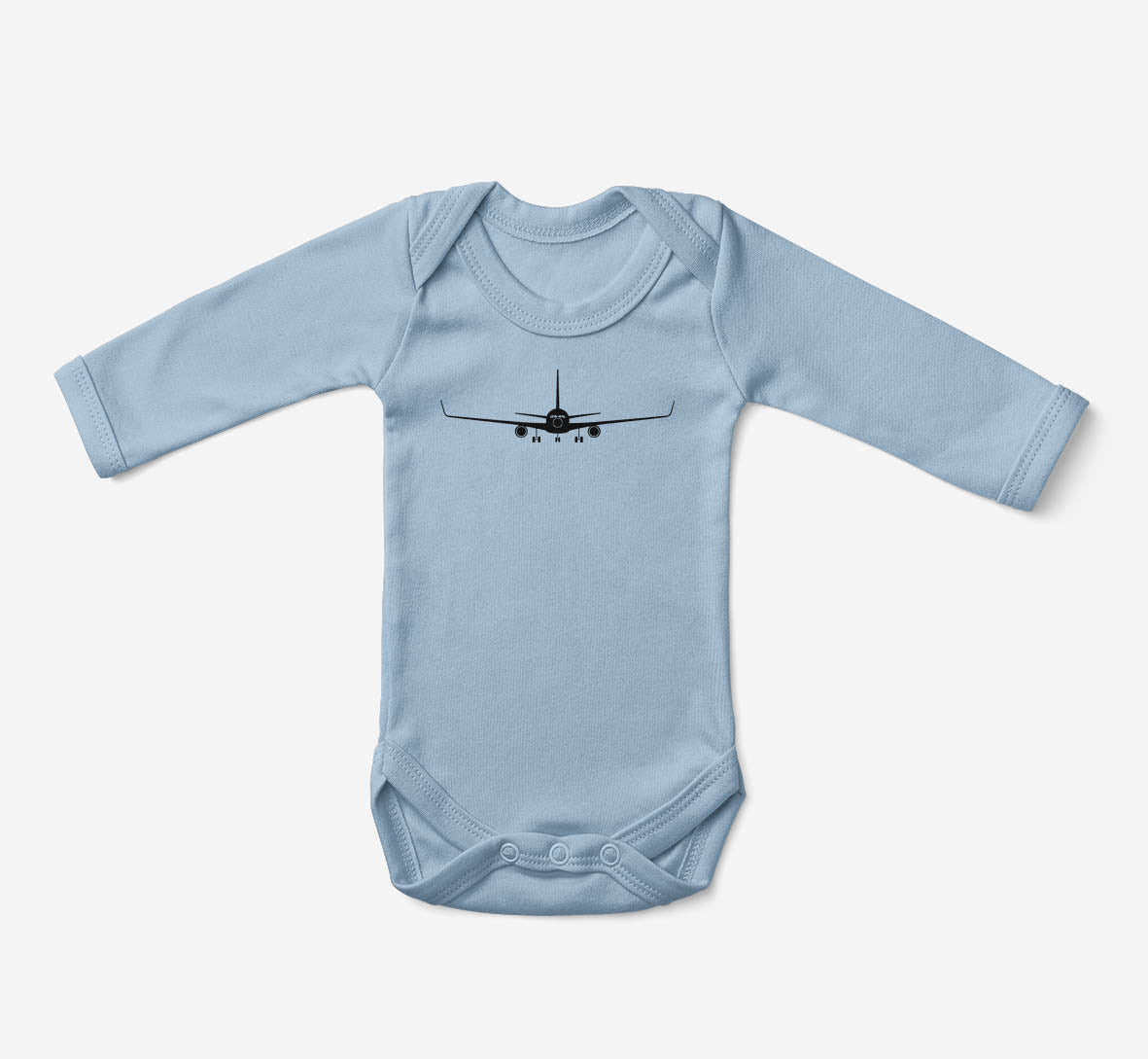 Boeing 767 Silhouette Designed Baby Bodysuits