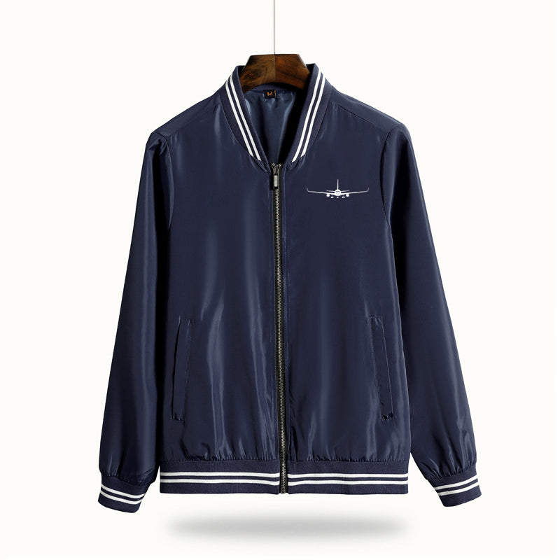 Boeing 767 Silhouette Designed Thin Spring Jackets