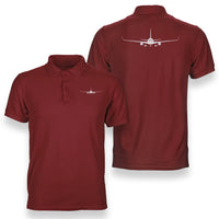 Thumbnail for Boeing 767 Silhouette Designed Double Side Polo T-Shirts