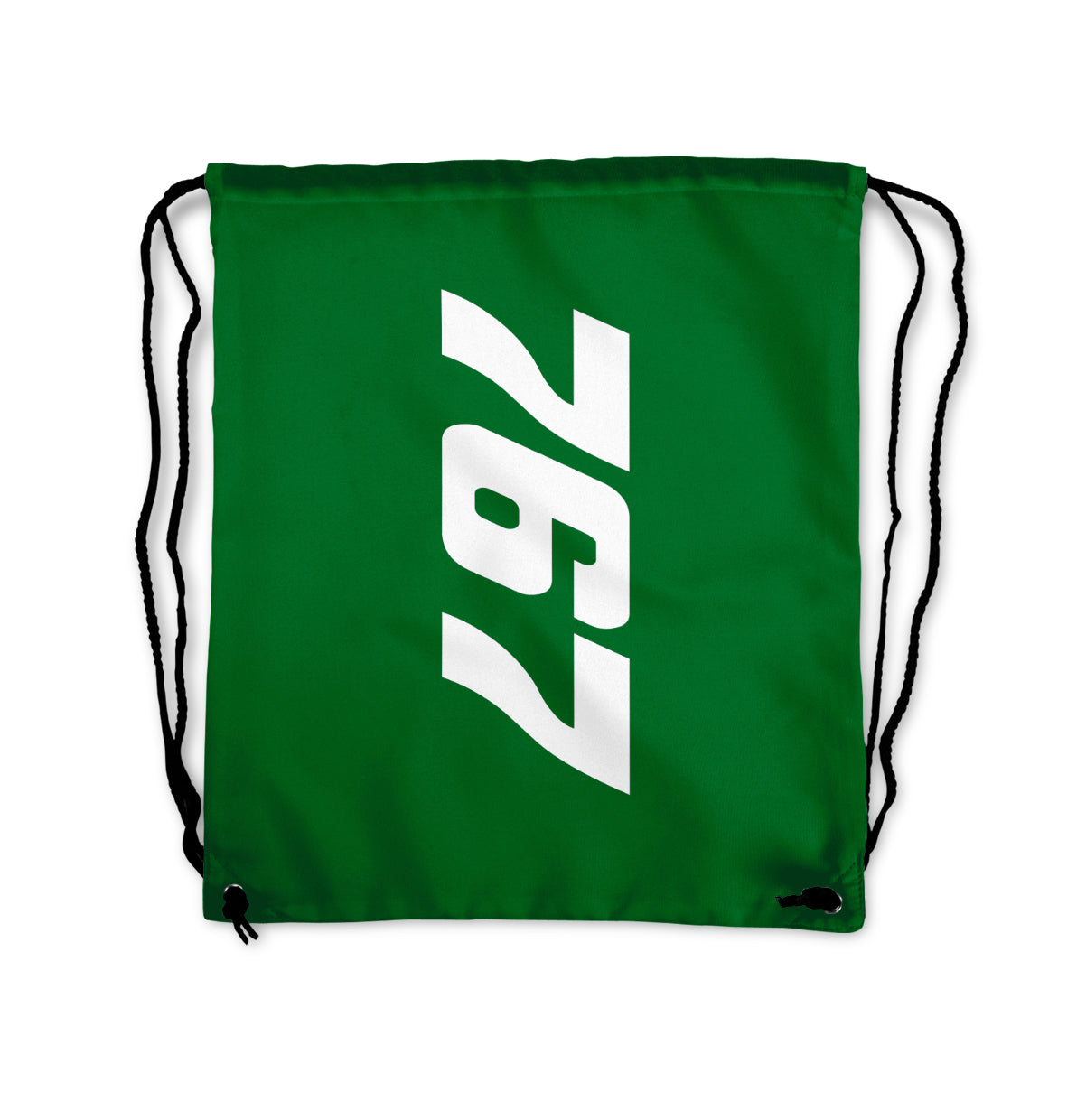 Boeing 767 Text Designed Drawstring Bags