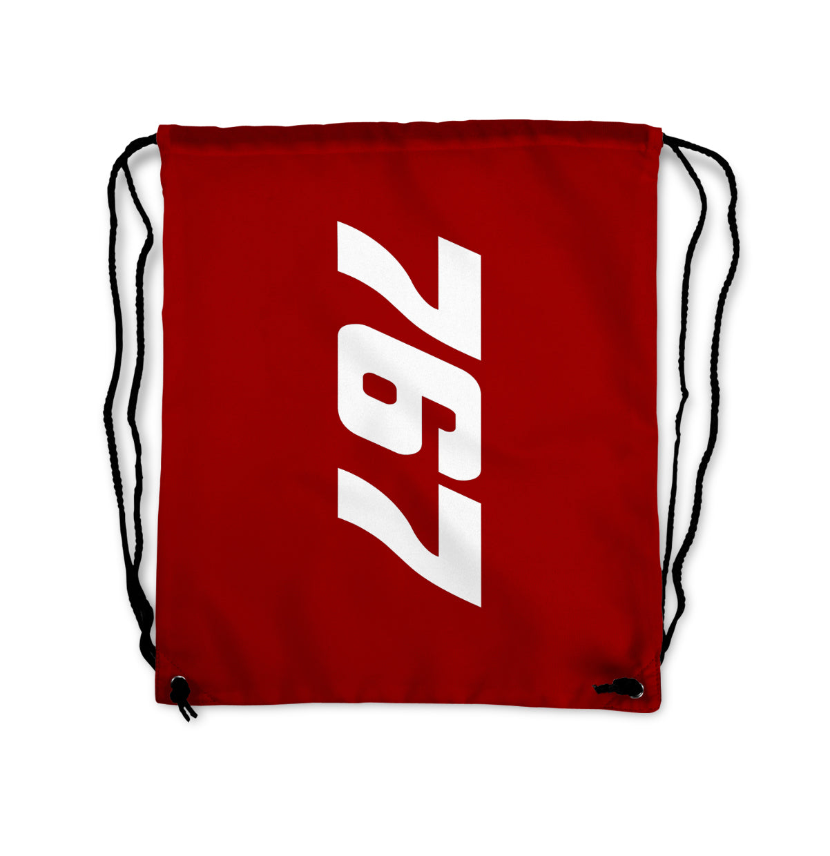 Boeing 767 Text Designed Drawstring Bags