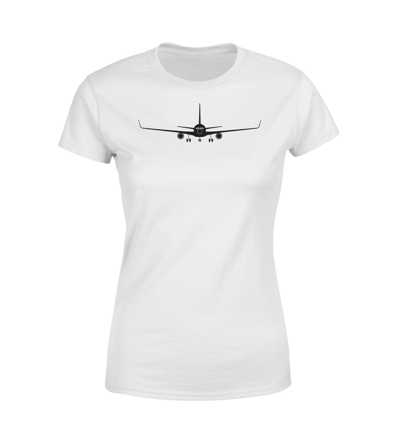 Boeing 767 Silhouette Designed Women T-Shirts