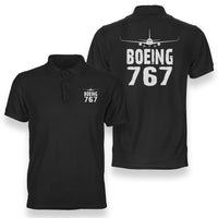 Thumbnail for Boeing 767 & Plane Designed Double Side Polo T-Shirts