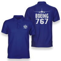 Thumbnail for Boeing 767 & Plane Designed Double Side Polo T-Shirts