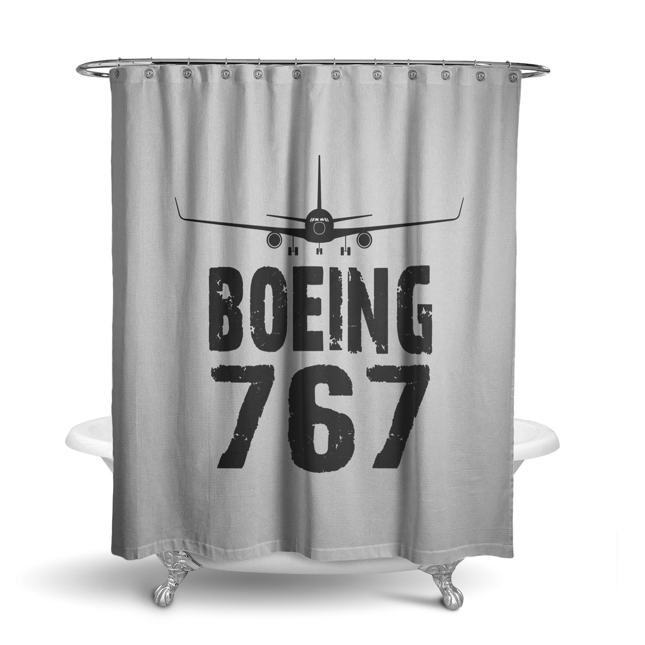 Boeing 767 & Plane Designed Shower Curtains