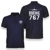 Thumbnail for Boeing 767 & Plane Designed Double Side Polo T-Shirts