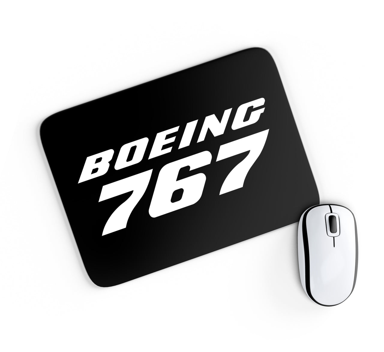 Boeing 767 & Text Designed Mouse Pads