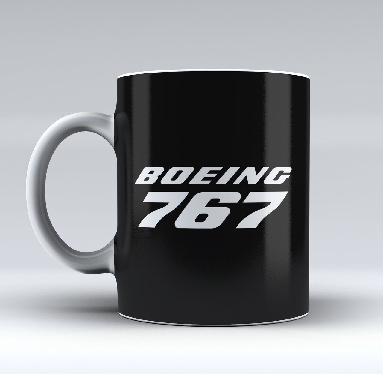 Boeing 767 & Text Designed Mugs