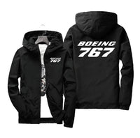 Thumbnail for Boeing 767 & Text Designed Windbreaker Jackets