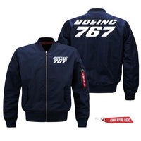 Thumbnail for Boeing 767 Text Designed Pilot Jackets (Customizable)